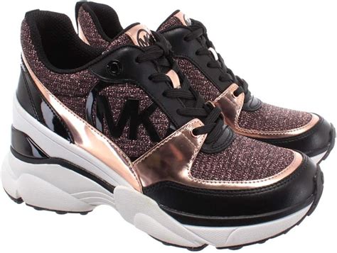 michael kors ashlyn suede sneakers|Michael Kors rose gold trainers.